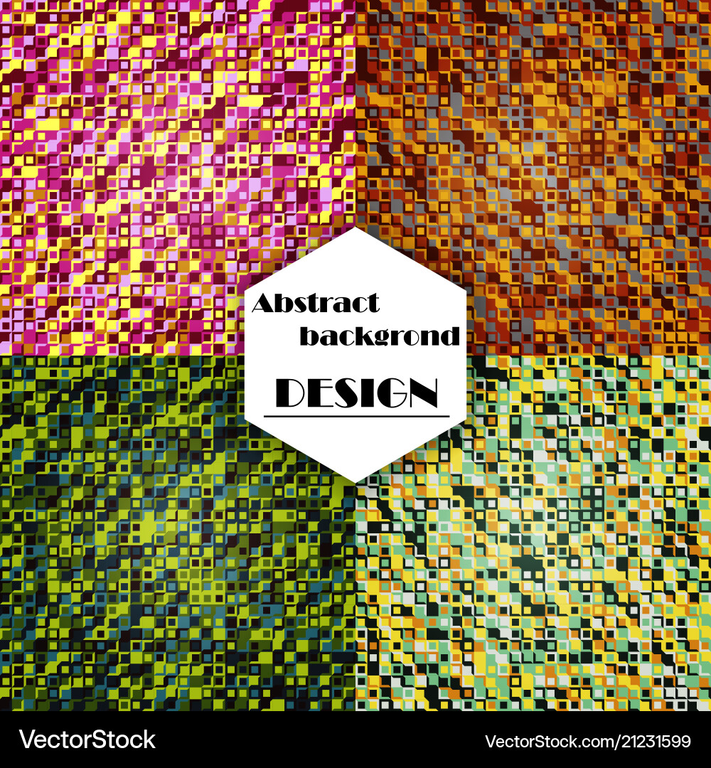 Set of abstract triangle pattern background Set of abstract triangle pattern background vector image