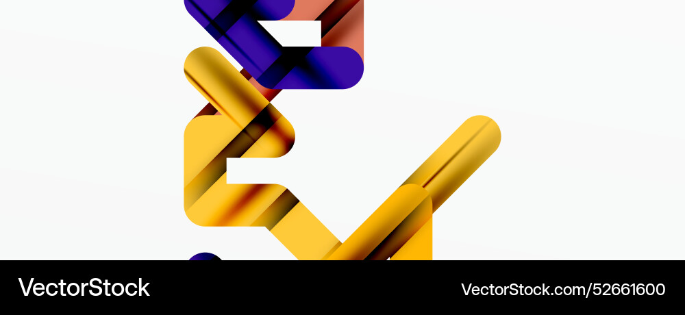 Abstract background - colorful lines composition Vector Image
