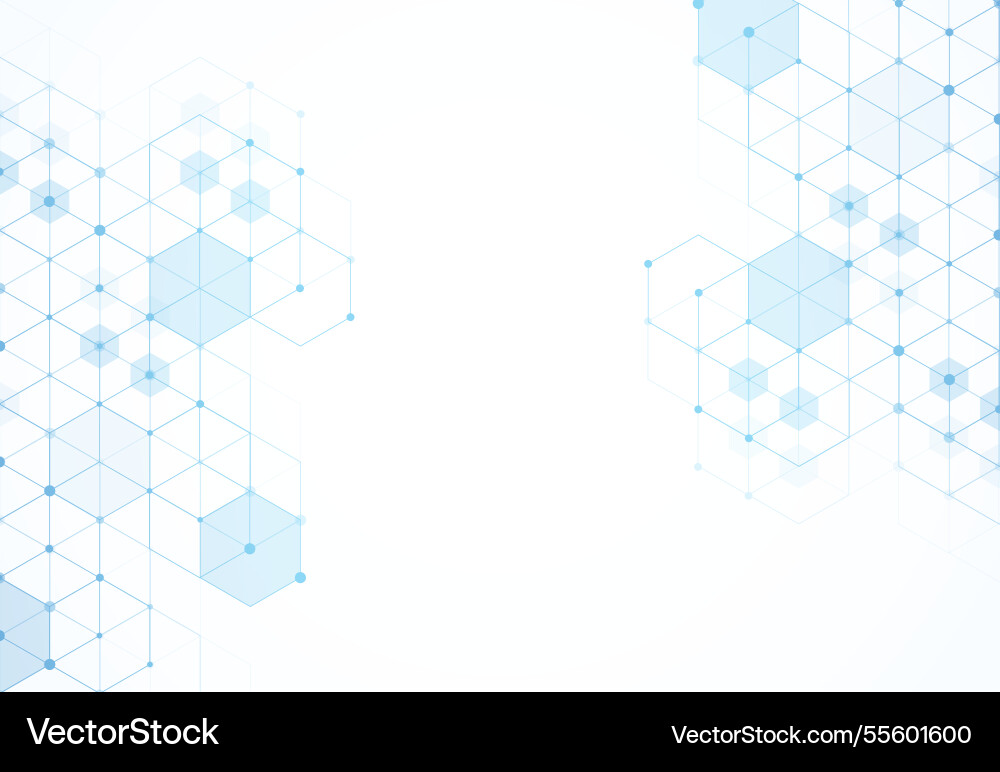 Abstraktes Hexagonal Molekulare Strukturen Abstraktes Hexagonal Molekulare Strukturen Vektorbild