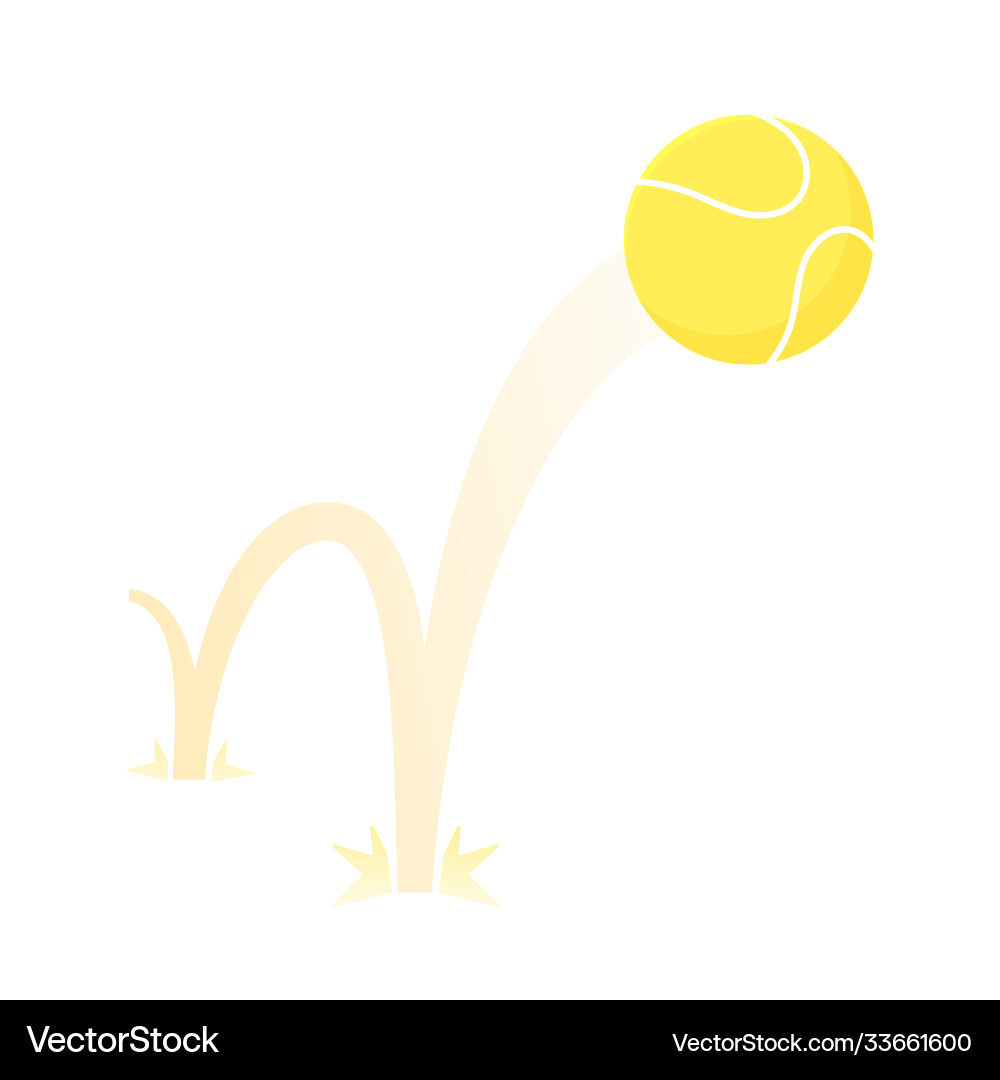 Bouncing große Tennisspiel Ball flache Design Bouncing große Tennisspiel Ball flache Design vektorbild