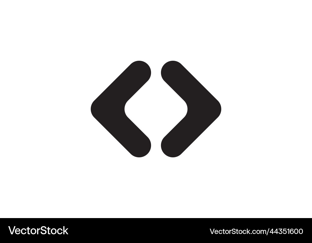 Coding programming abstract logo design Coding programming abstract logo design vector image