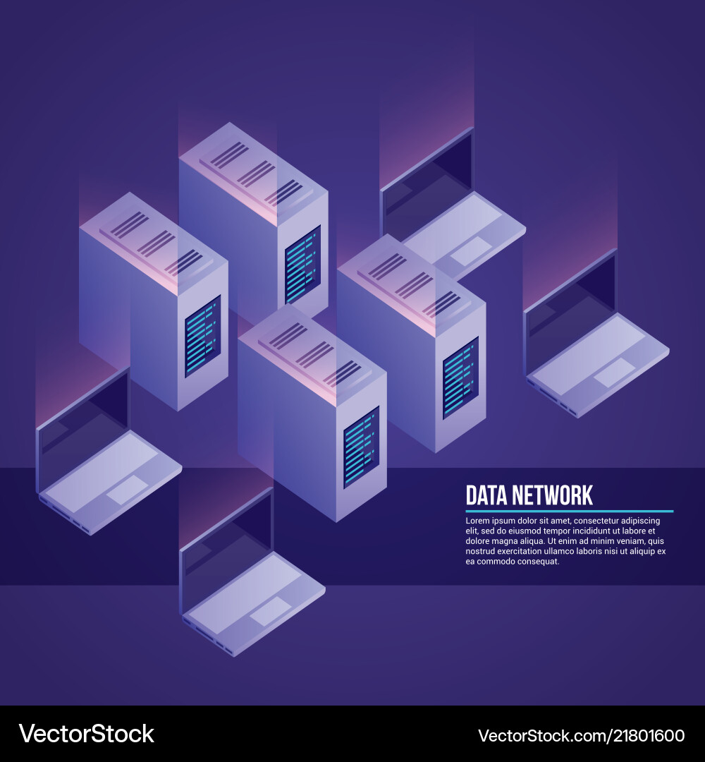 Data network related vector image