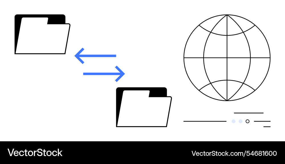 Data transfer between folders representing global Data transfer between folders representing global vector image