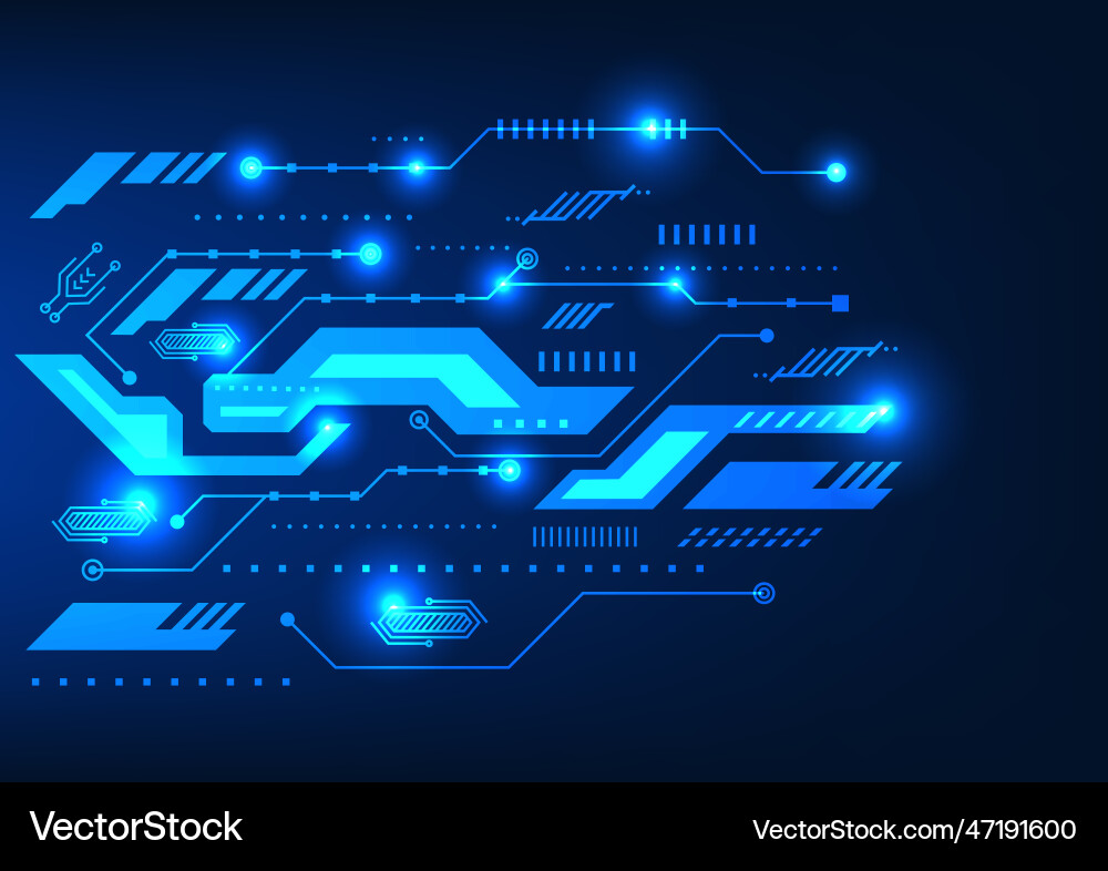 Digital circuit background serves to control Digital circuit background serves to control vector image