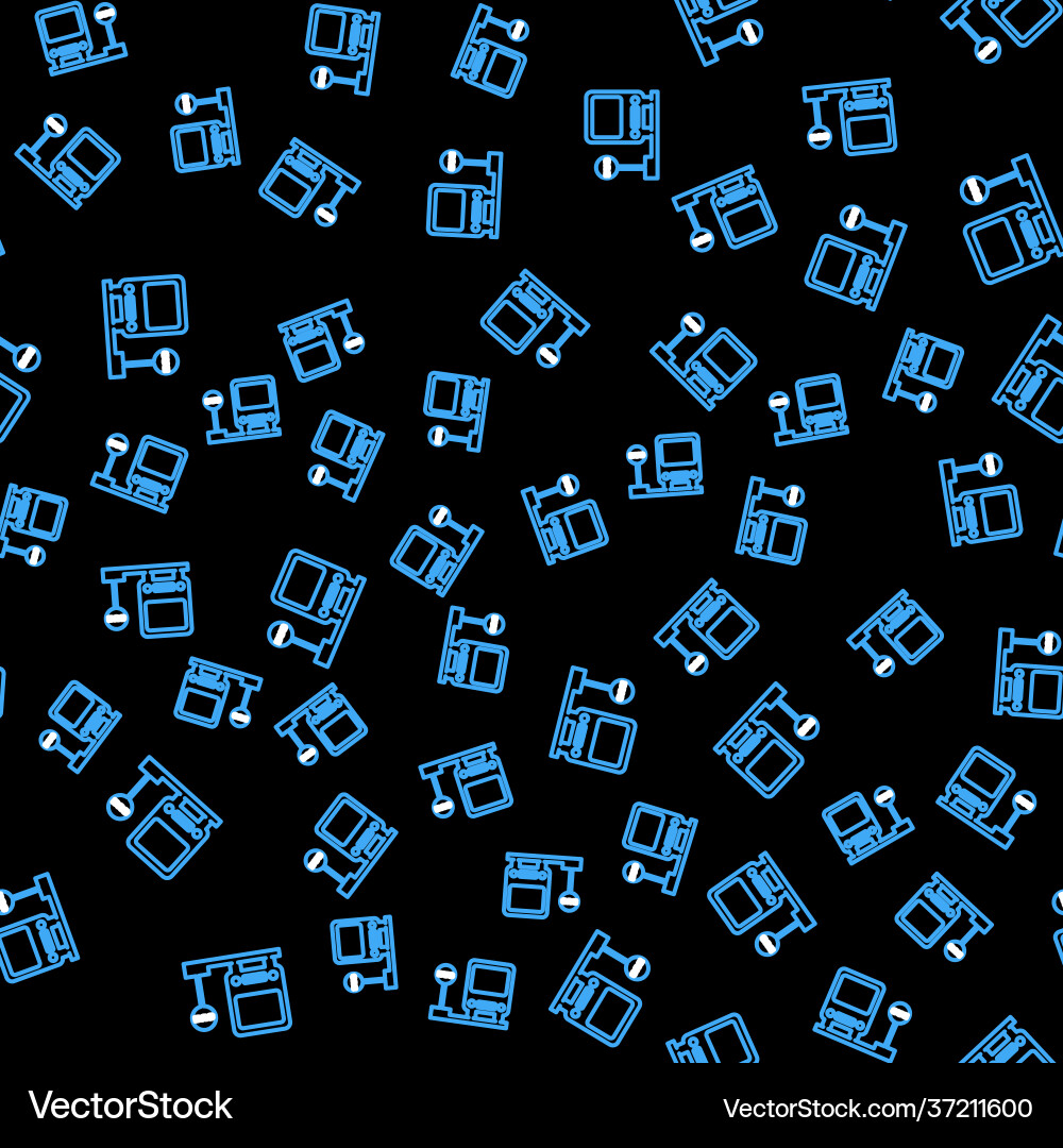 Line bus stop icon isolated seamless pattern Line bus stop icon isolated seamless pattern Vector Image