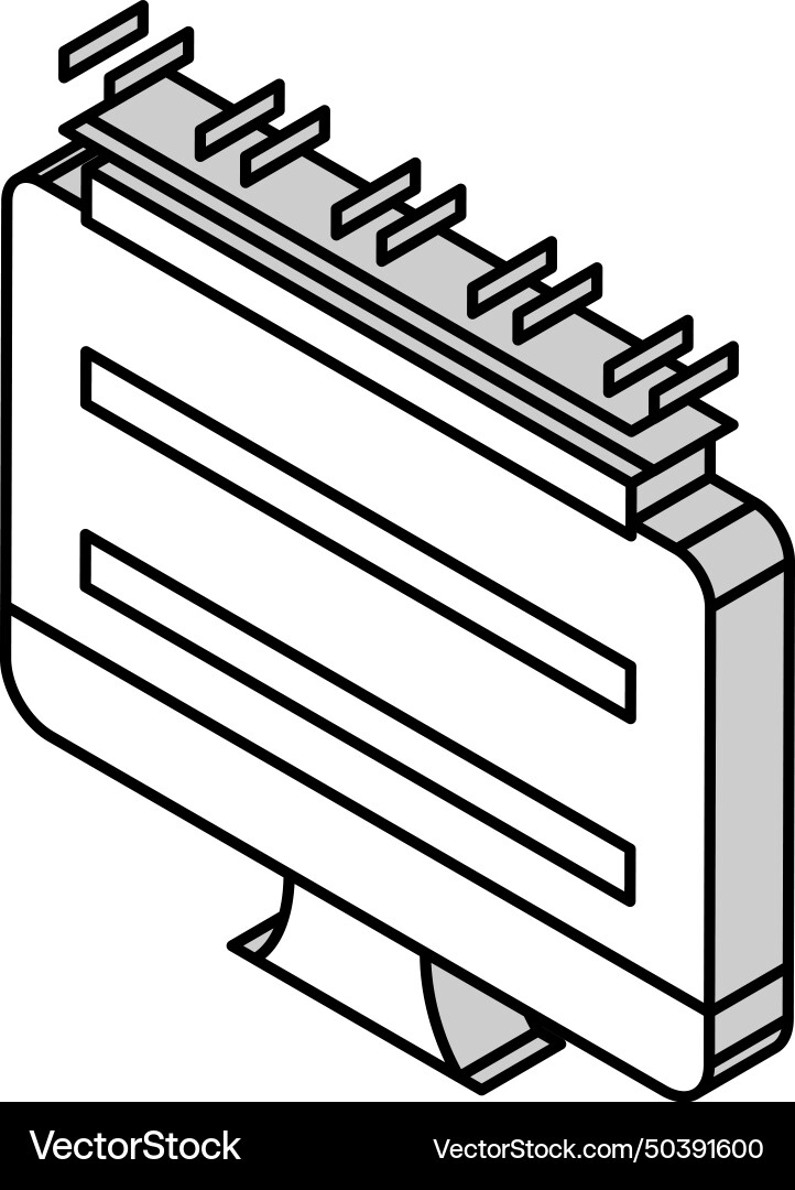 Testing computer screen semiconductor Vector Image