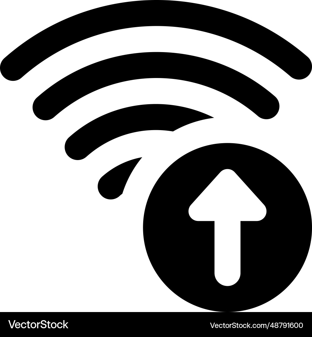 Uploading data faster with high speed internet Vector Image