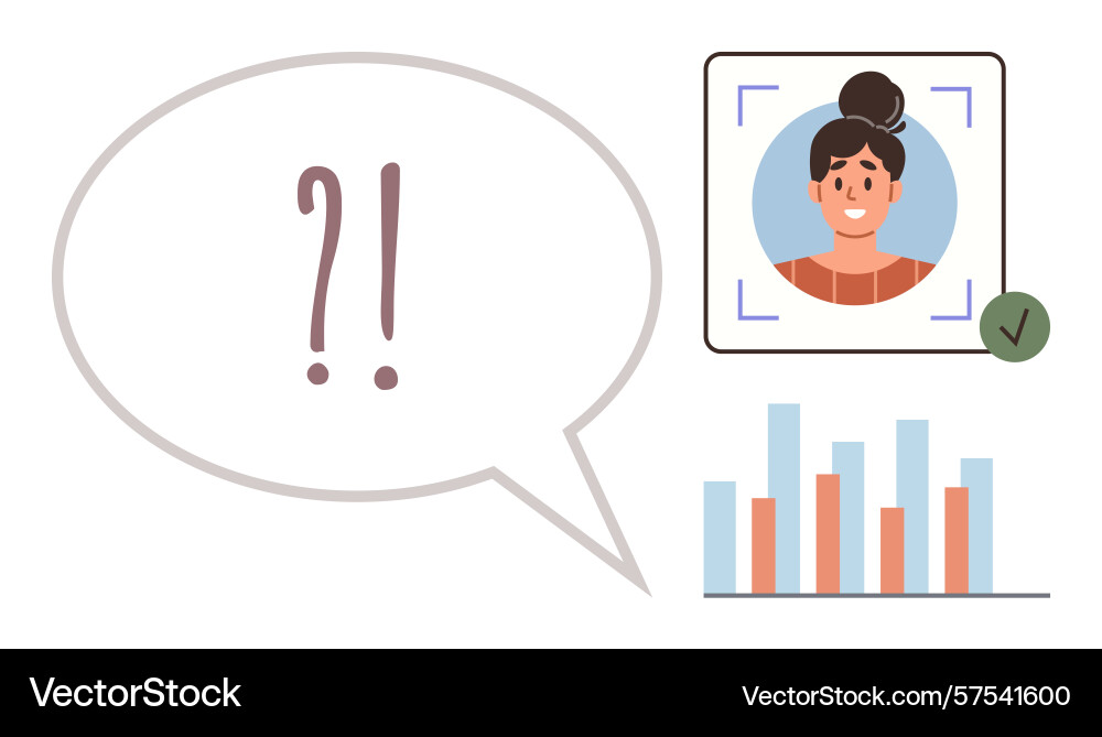 User identity verification concept with speech vector image