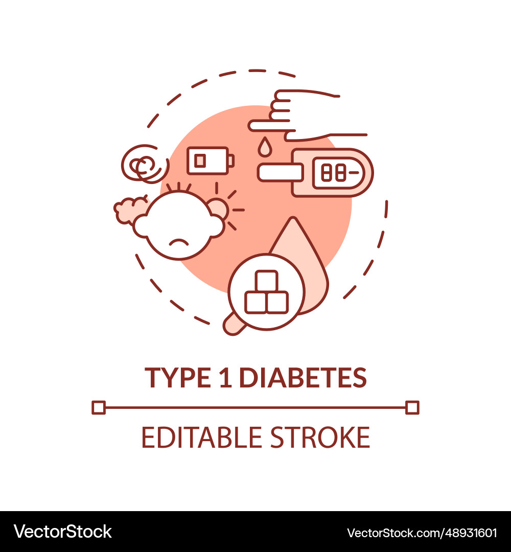 2d customizable thin line red icon type 1 2d customizable thin line red icon type 1 vector image