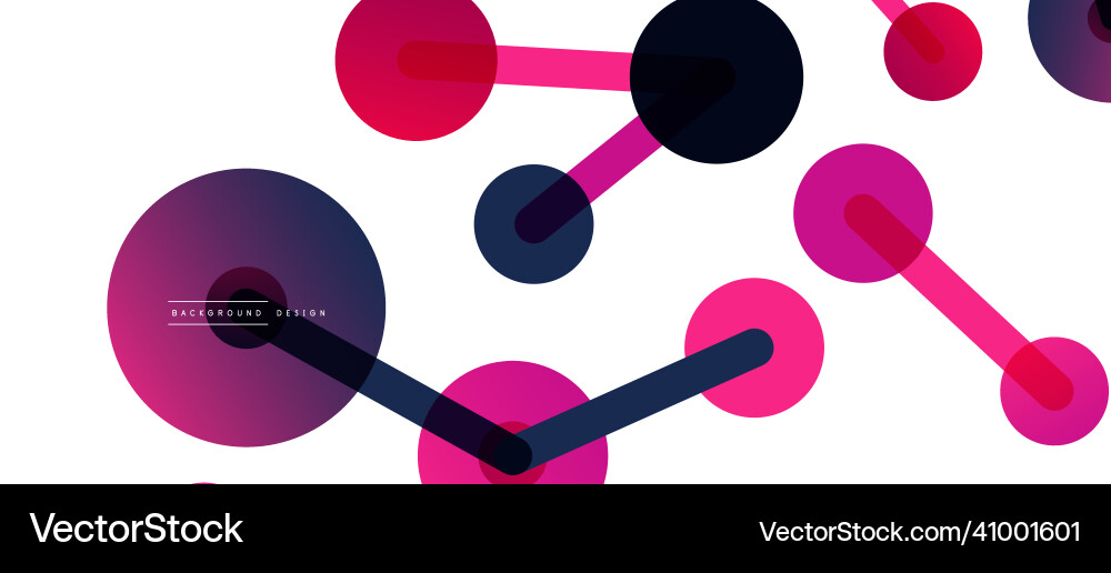 Abstract Network Connection Dots vector image