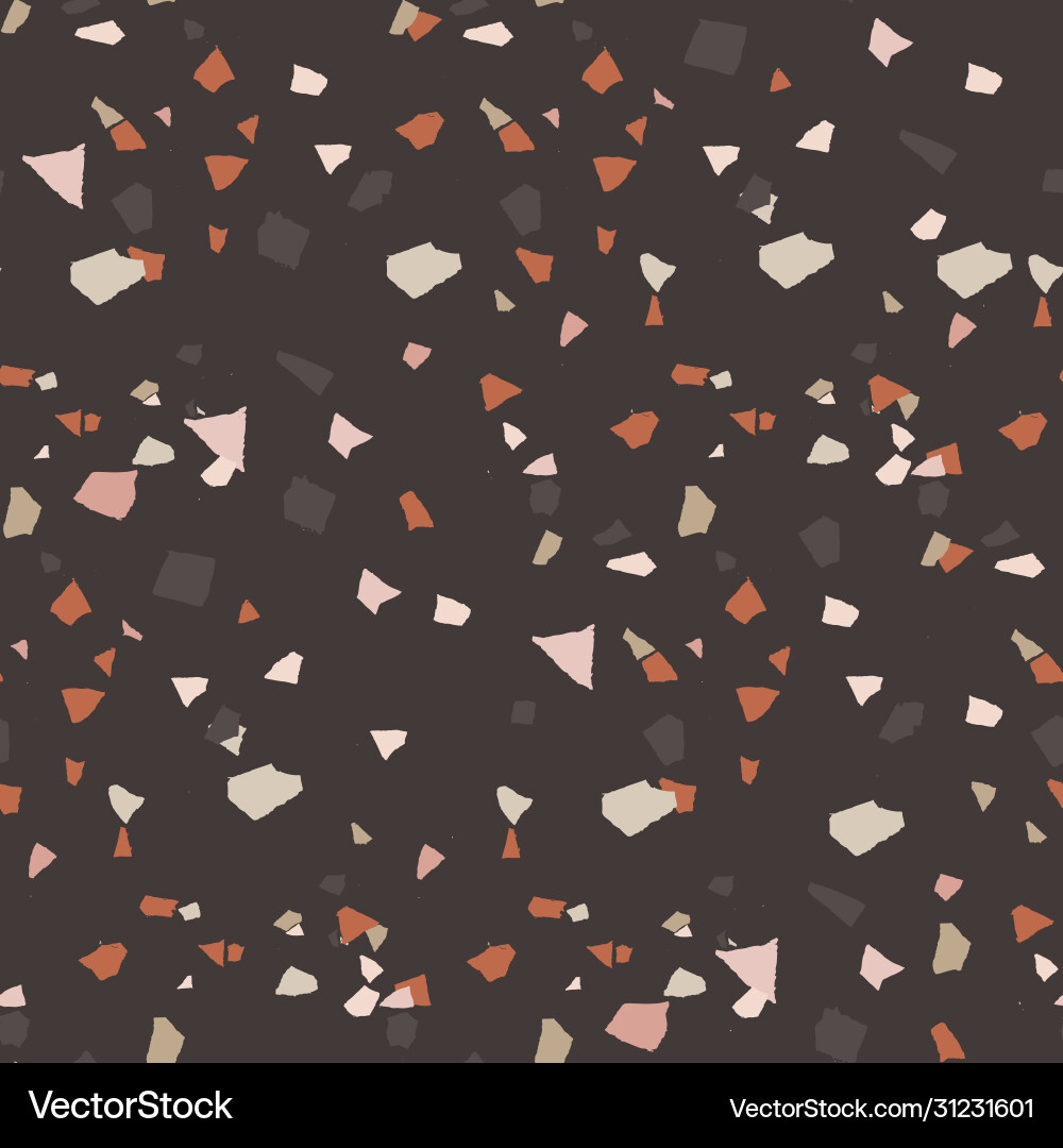 Abstract terrazzo seamless pattern Abstract terrazzo seamless pattern vector image
