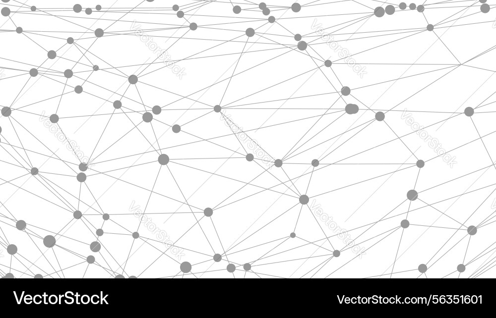 Dots connected by lines abstract wave minimalist Dots connected by lines abstract wave minimalist vector image