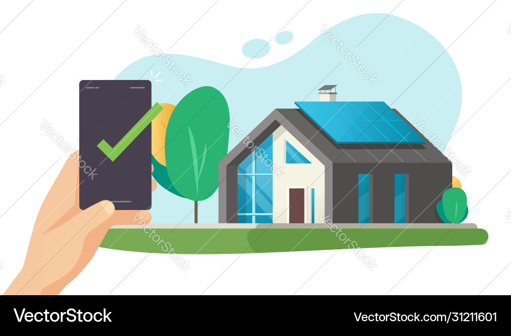 Home or house smart control remote wireless Home or house smart control remote wireless vector image