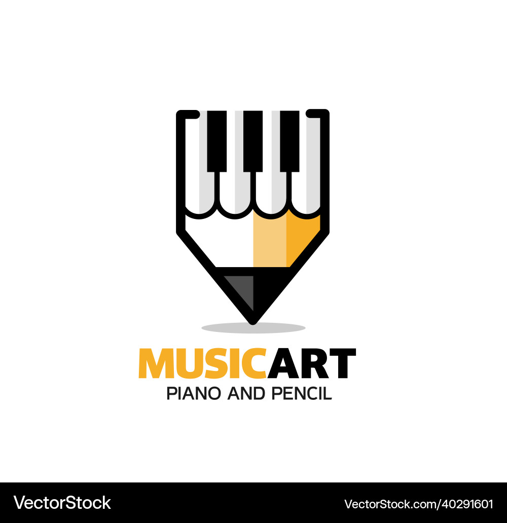 Klaviertastatur-Symbole Bleistift abstrakte Musik Klaviertastatur-Symbole Bleistift abstrakte Musik vektorbild
