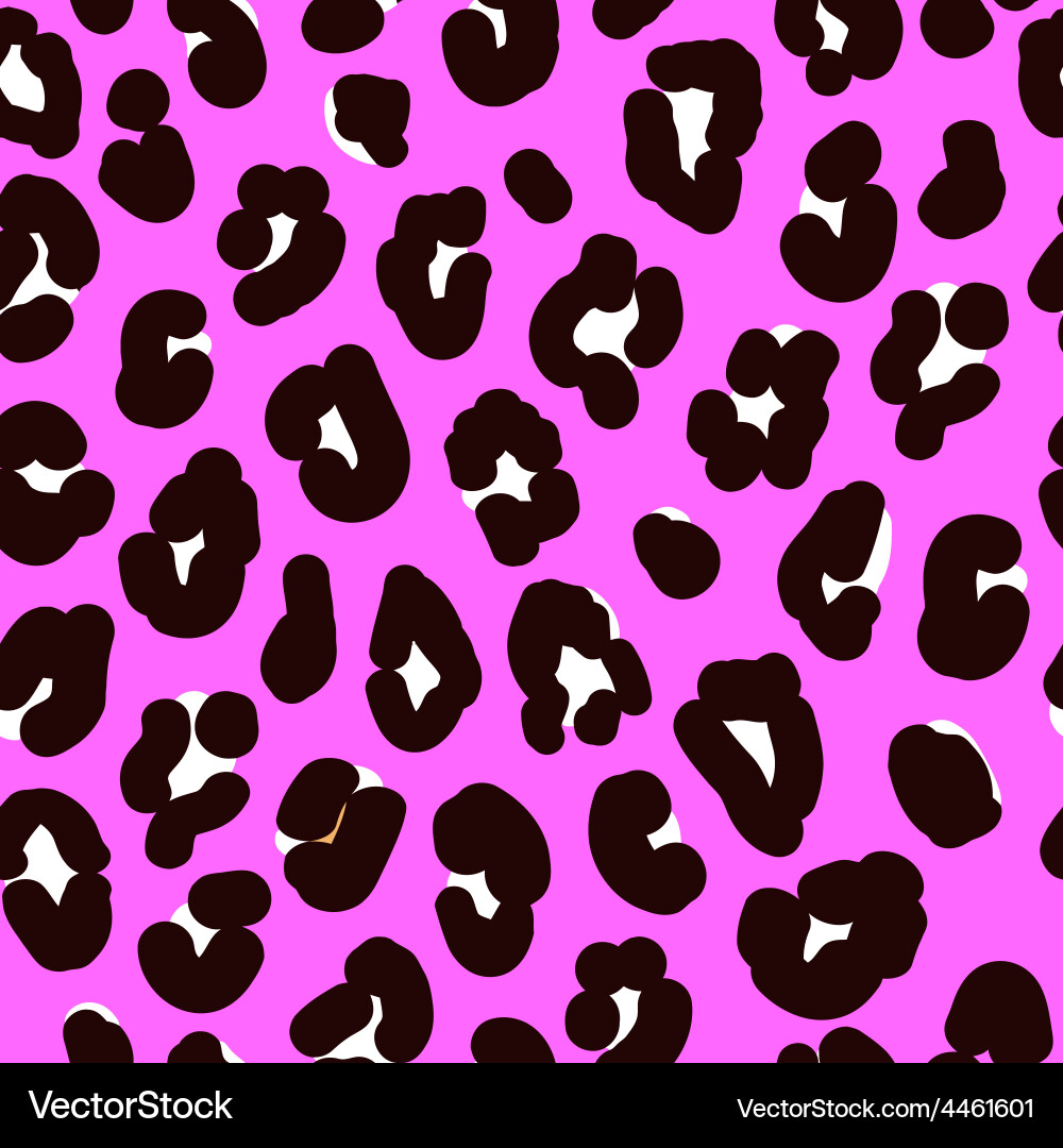 Leopard print pattern skin vector image