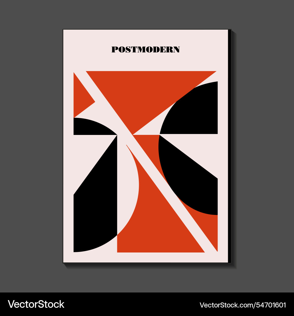 Poster inspiriert postmodern von abstrakt Poster inspiriert postmodern von abstrakt vektorbild