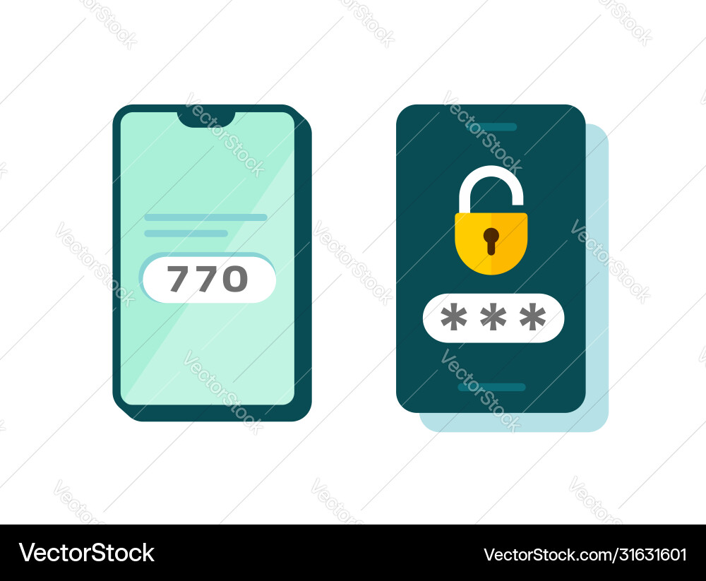 Two-Factor Authentication Icon vector image