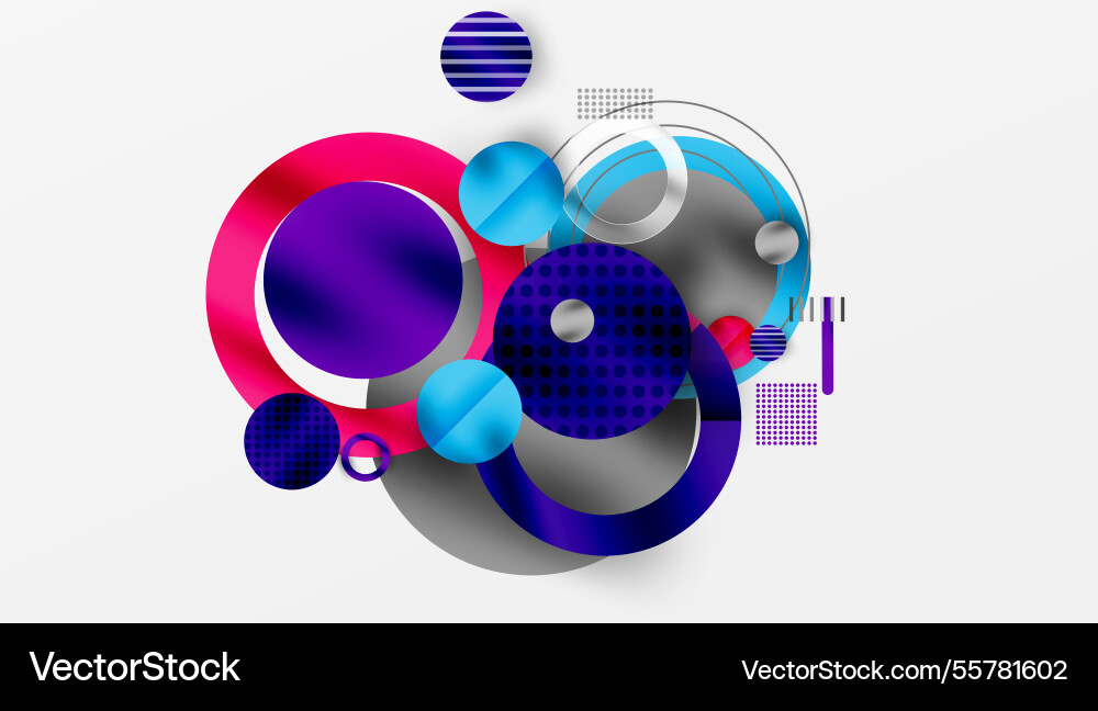 Abstract geometric background with overlapping Abstract geometric background with overlapping Vector Image