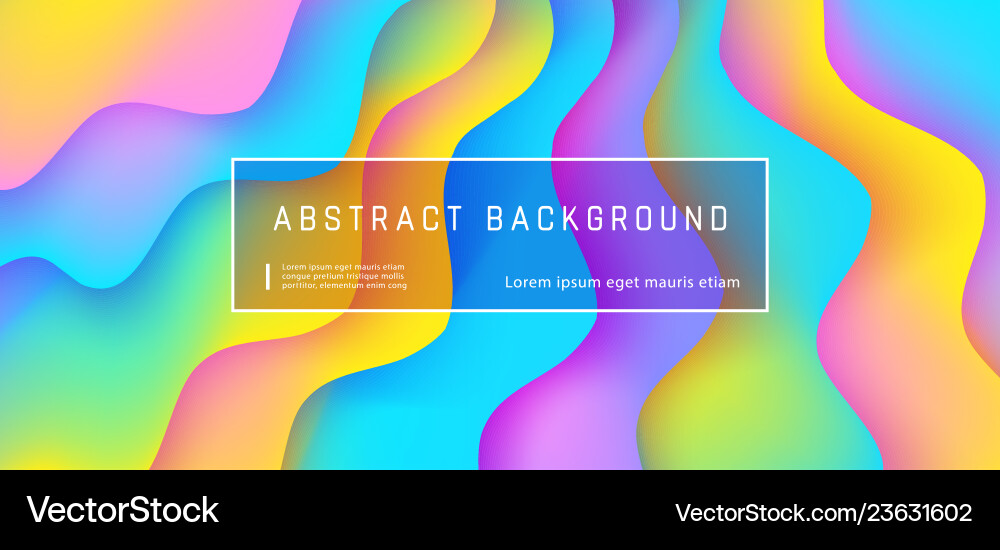 Abstract gradient fluid background with expressive vector image