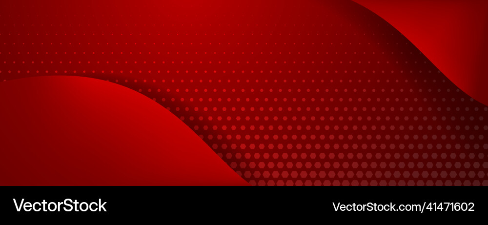 Abstract Red Halftone Dots Background vector image