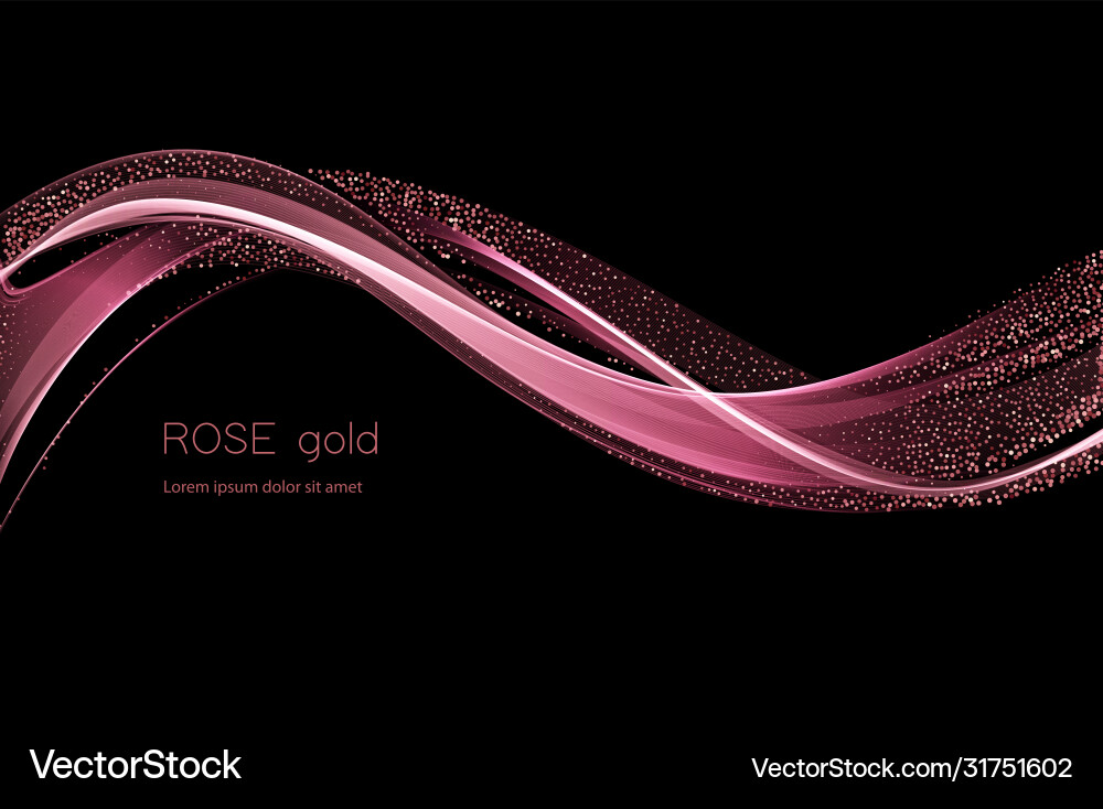 Abstract shiny color gold wave design element Abstract shiny color gold wave design element vector image