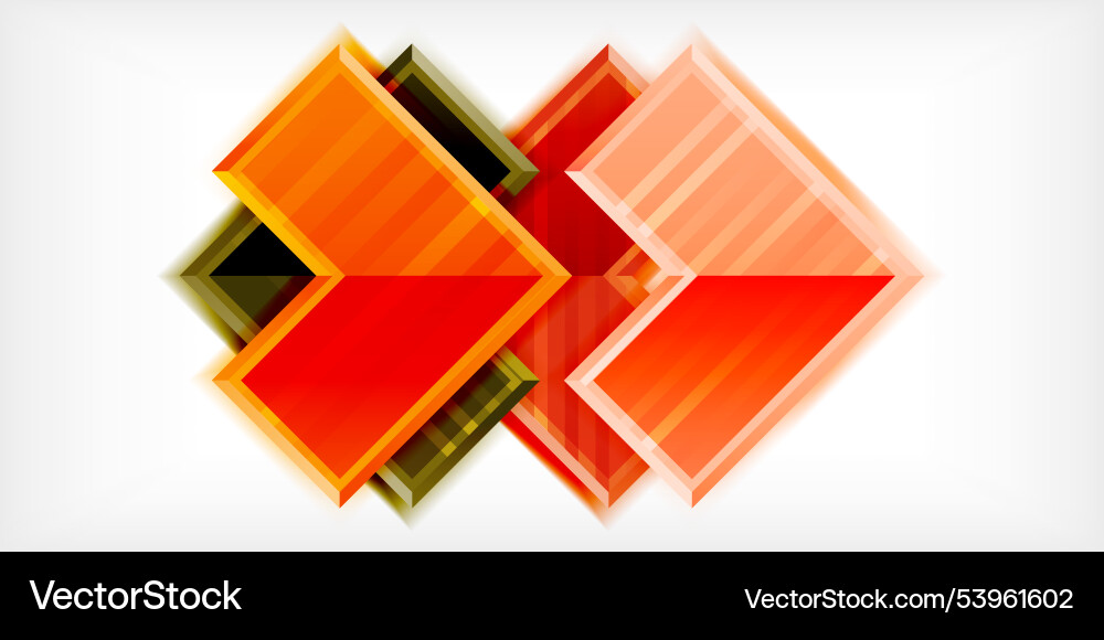 Arrow symbols created with 3d effects and line Vector Image