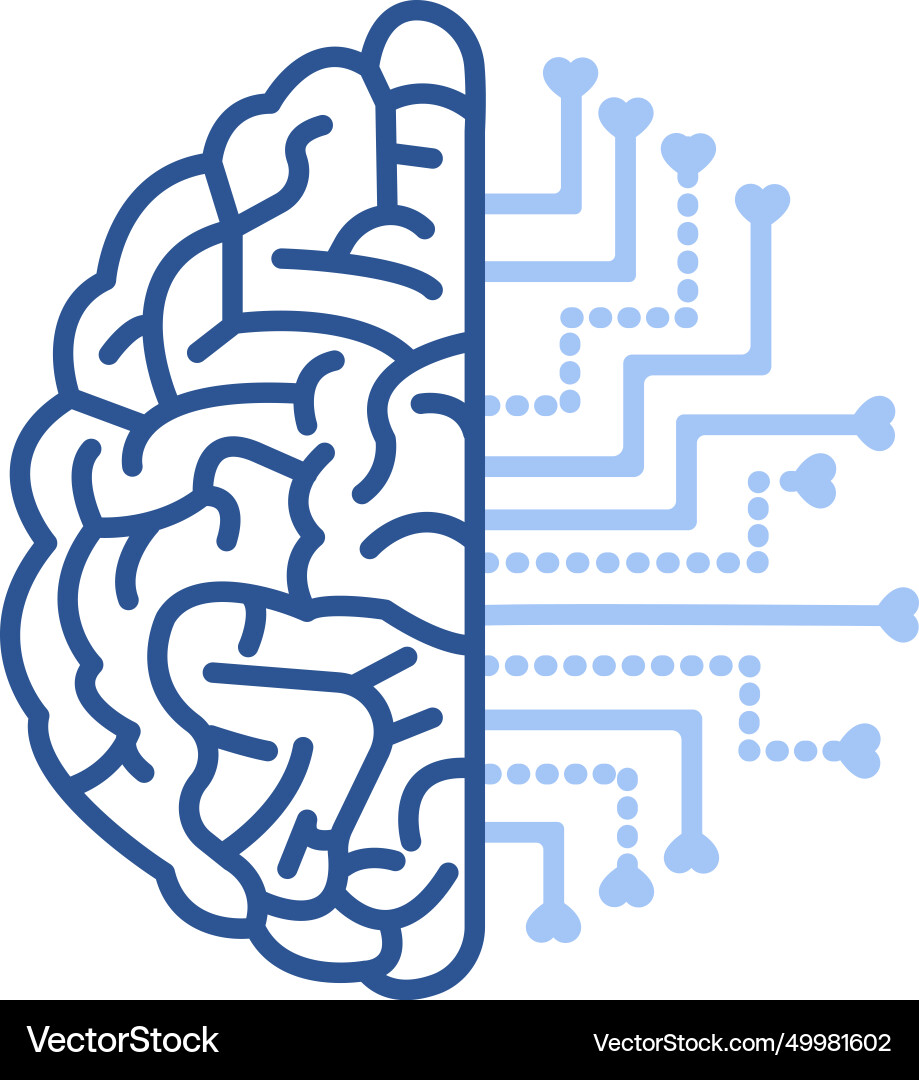 Brain Circuit Integration vector image