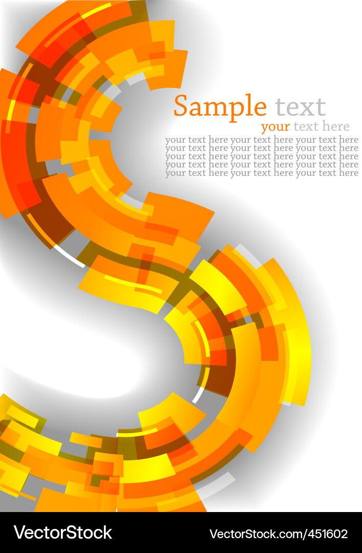Dynamic Orange Circle Background vector image
