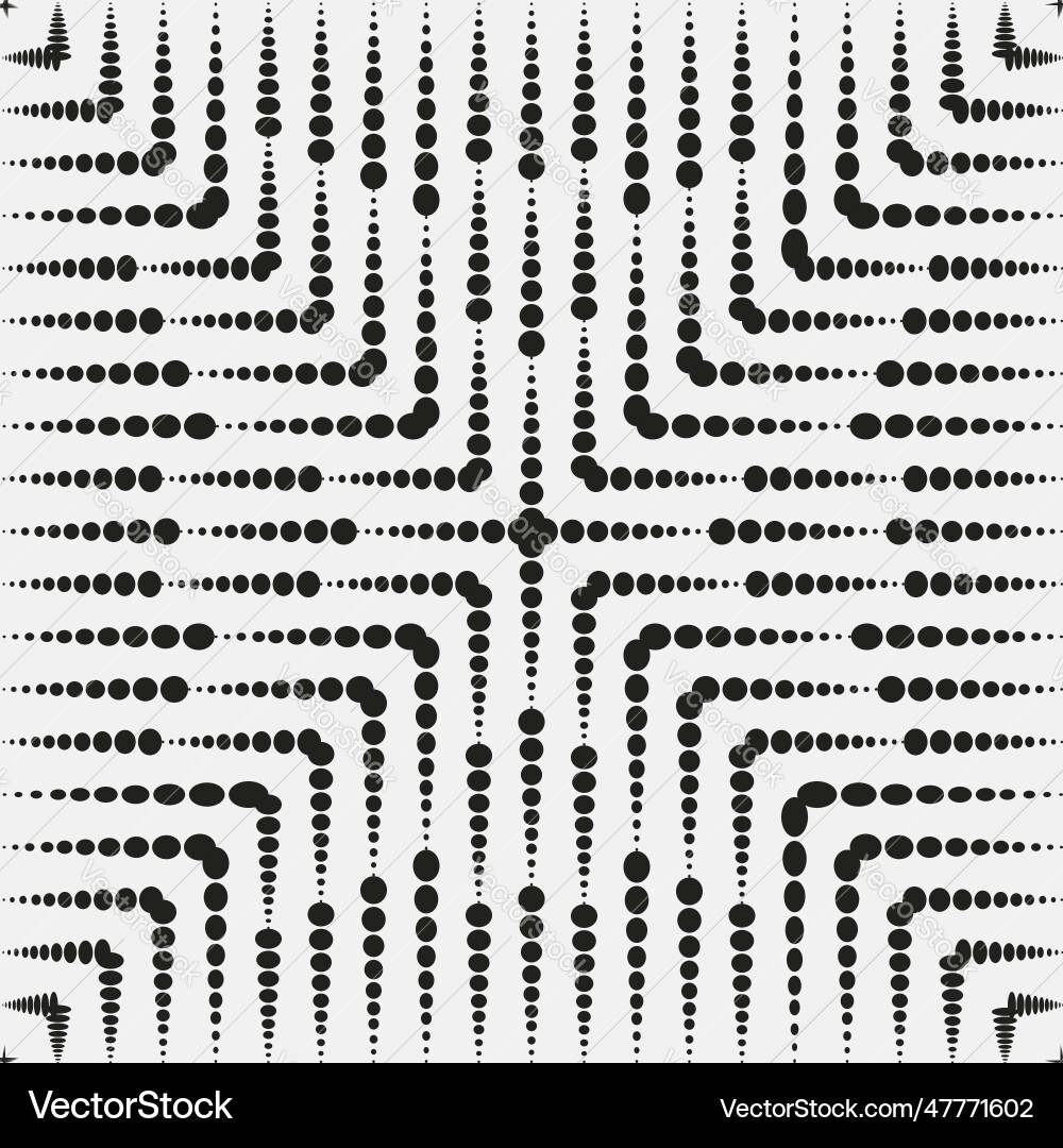 Geometric backdrop with different sized black dots Geometric backdrop with different sized black dots vector image