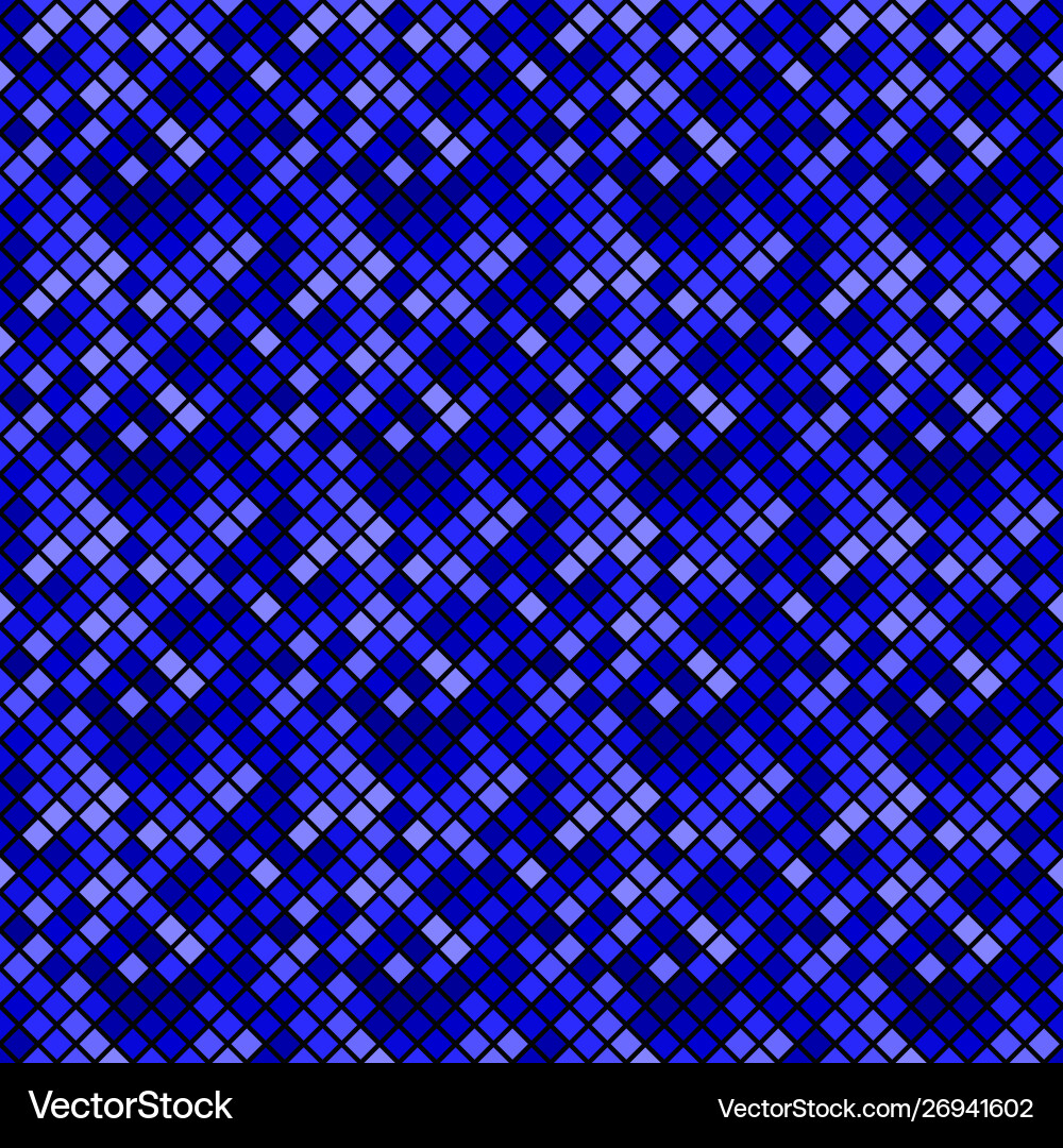 Geometrical abstract blue diagonal square pattern vector image