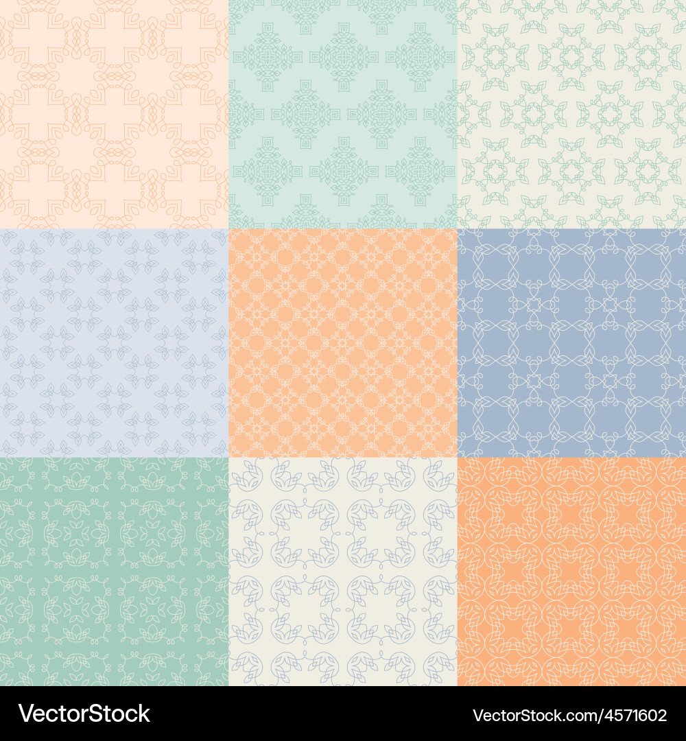 Graphical pattern collection vector image