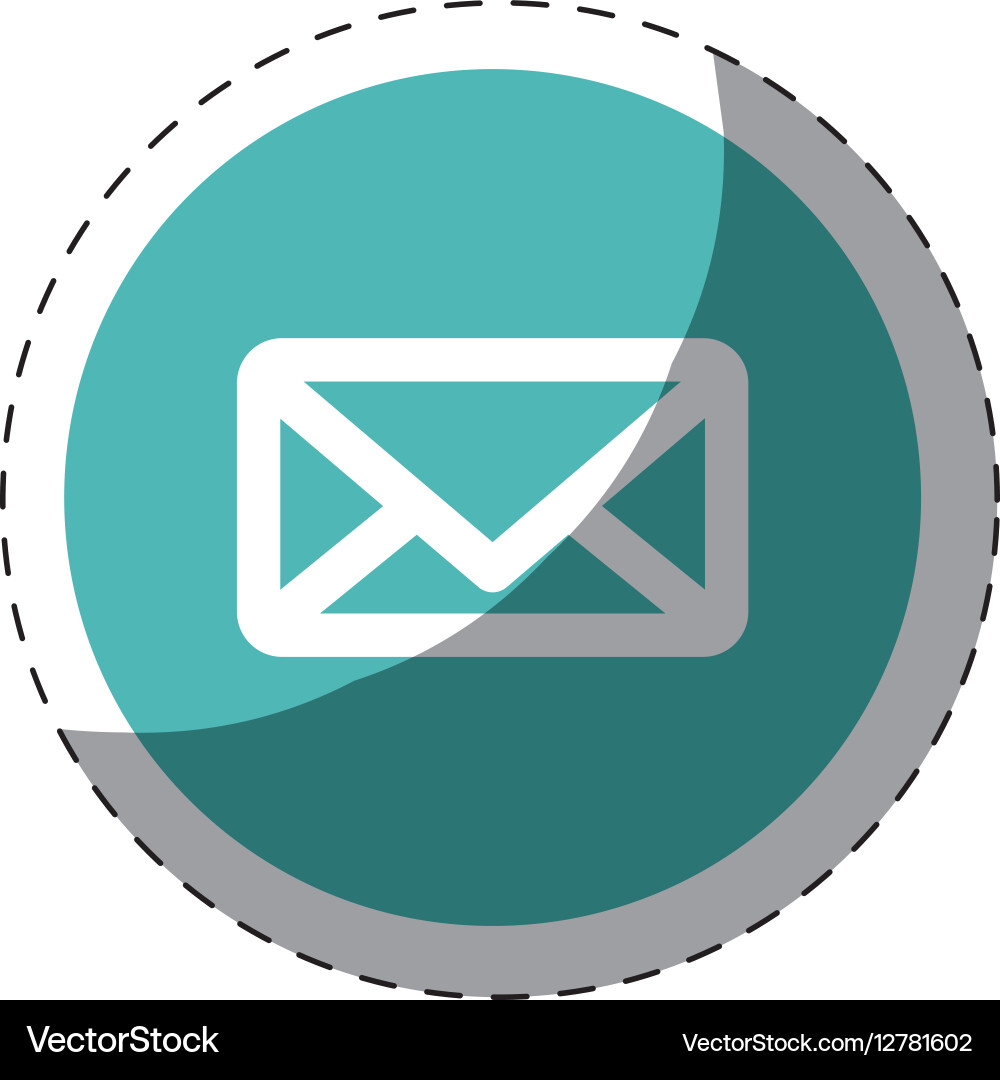 Message or email button thumbnail image vector image