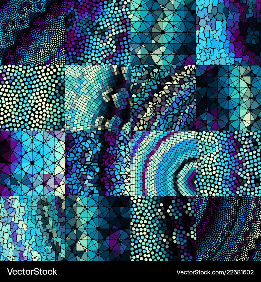 Mosaic art pattern image Mosaic art pattern image vector image