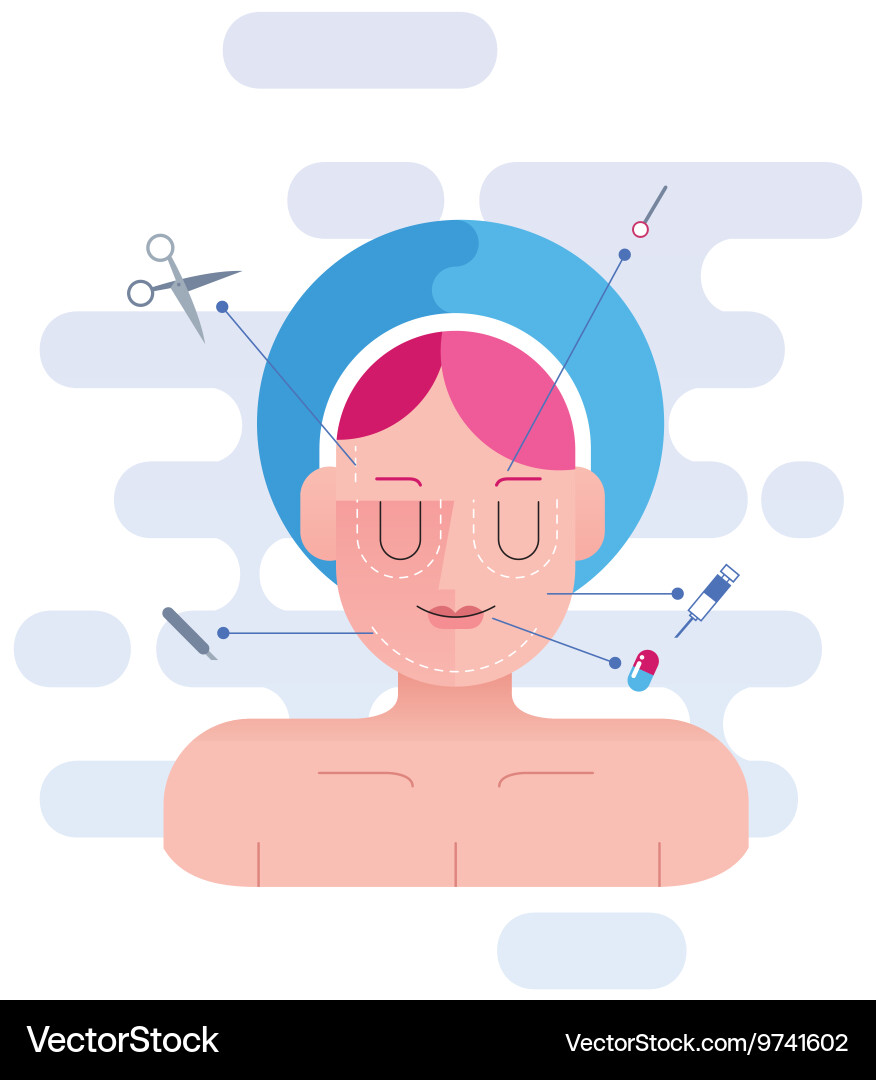 Plastic surgery Royalty Free Vector Image - VectorStock
