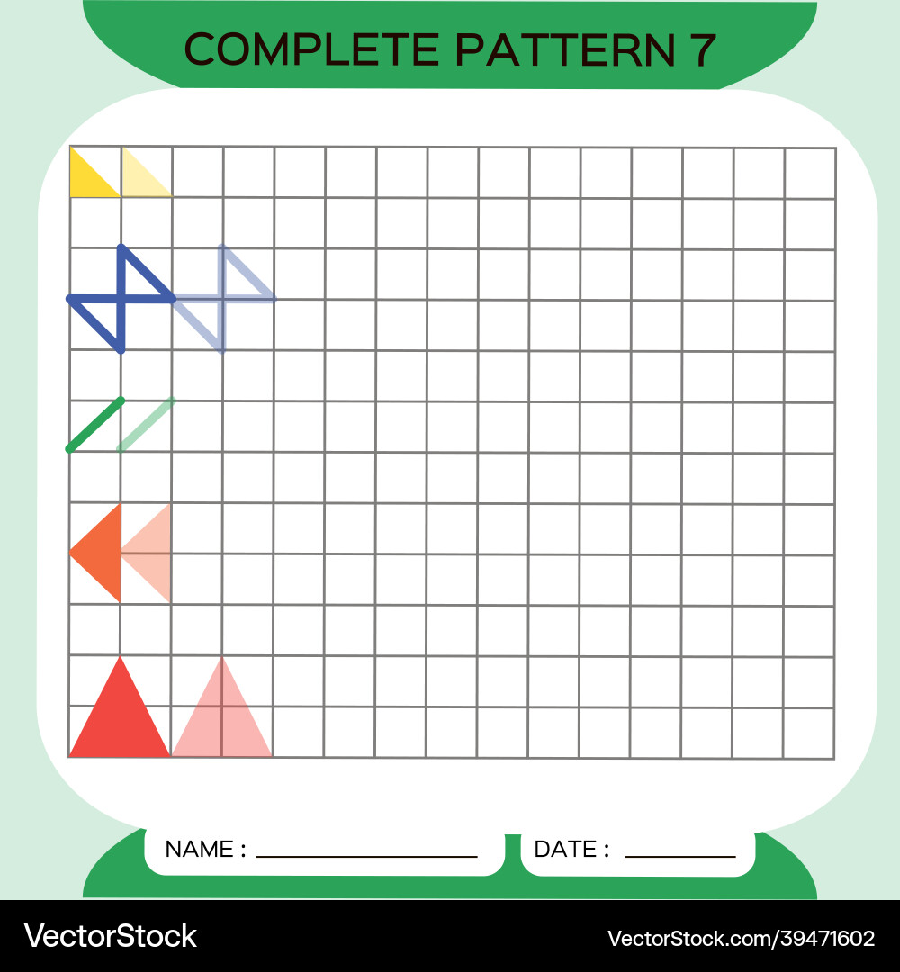 Repeat pattern puzzle copy picture special Repeat pattern puzzle copy picture special vector image