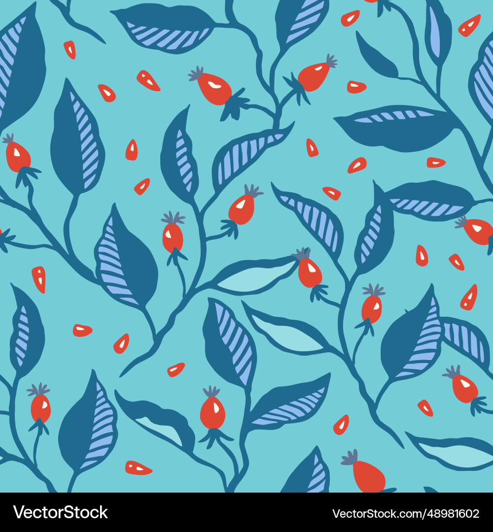 Seamless pattern with dynamic stylizes branches Seamless pattern with dynamic stylizes branches vector image