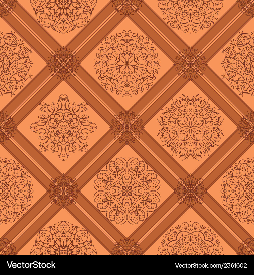 Seamless tile abstract pattern vector image