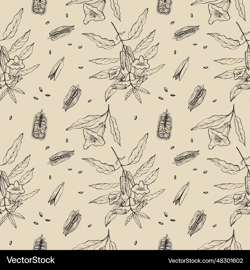 Sesame seamless pattern repeating background Sesame seamless pattern repeating background vector image