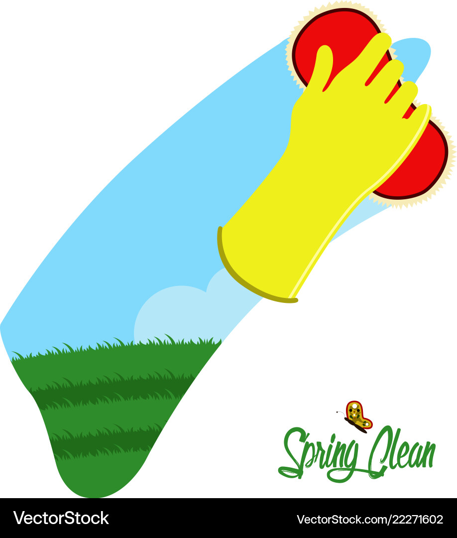 Spring clean concept image Vector Image