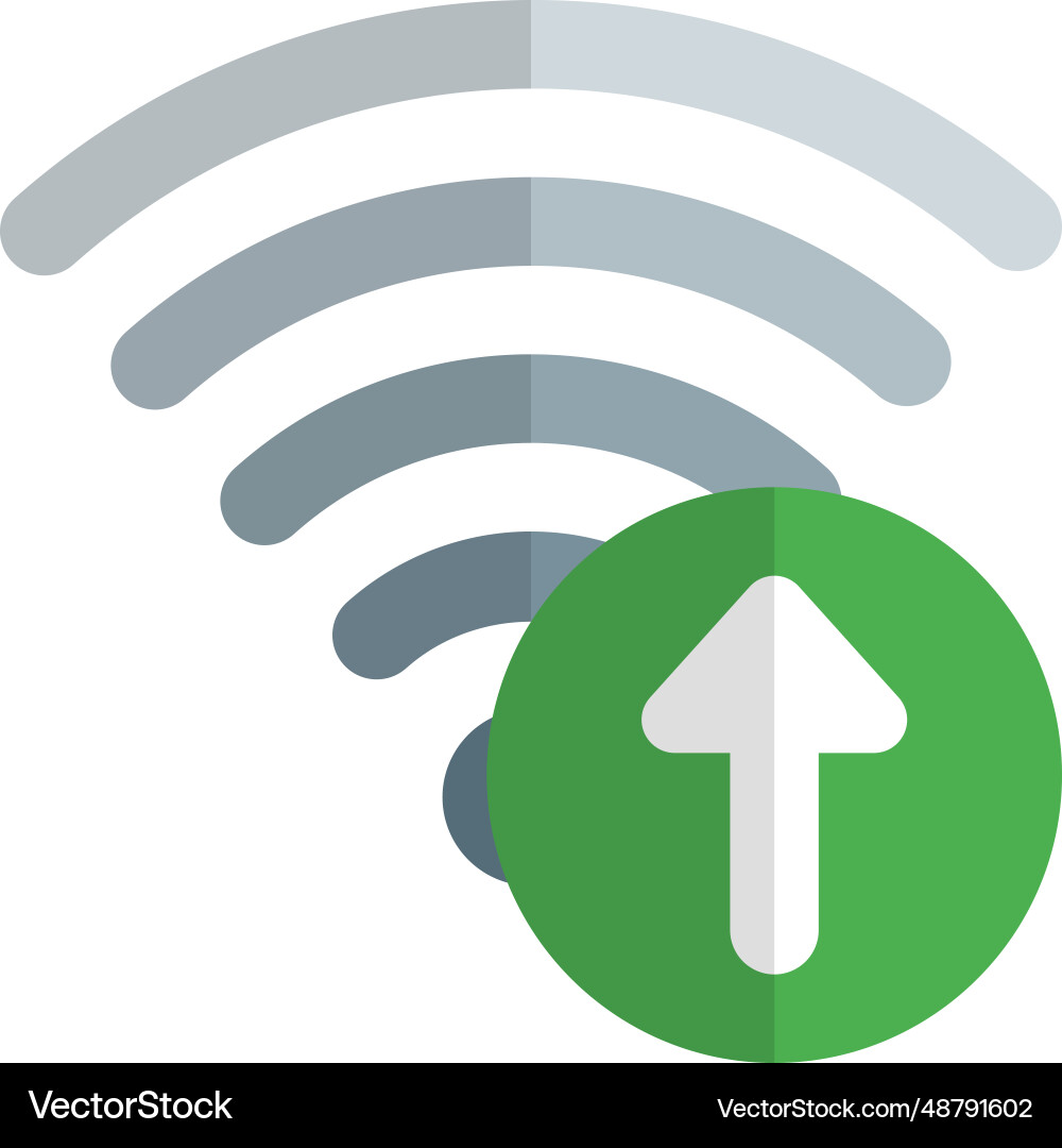 Uploading data faster with high speed internet Vector Image
