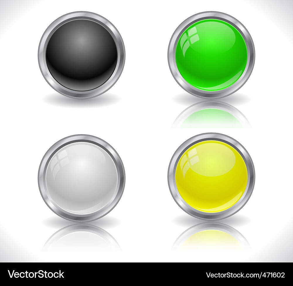 Website buttons vector image