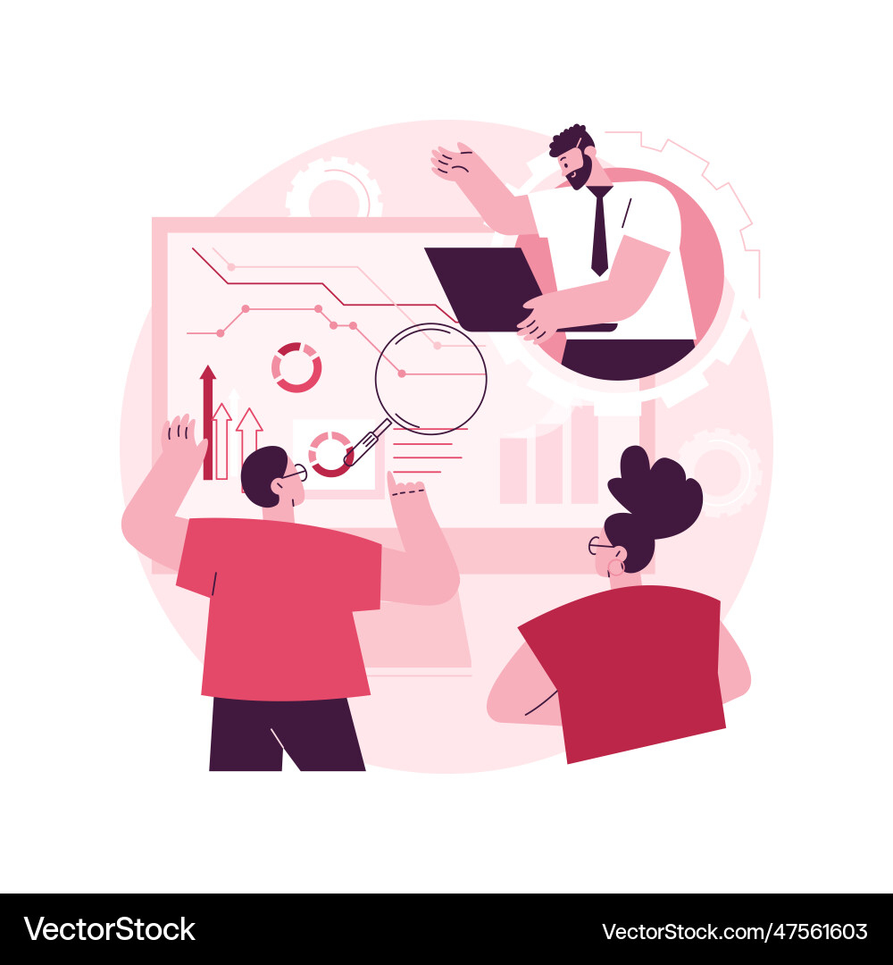Analytics and data science abstract concept Analytics and data science abstract concept Vector Image