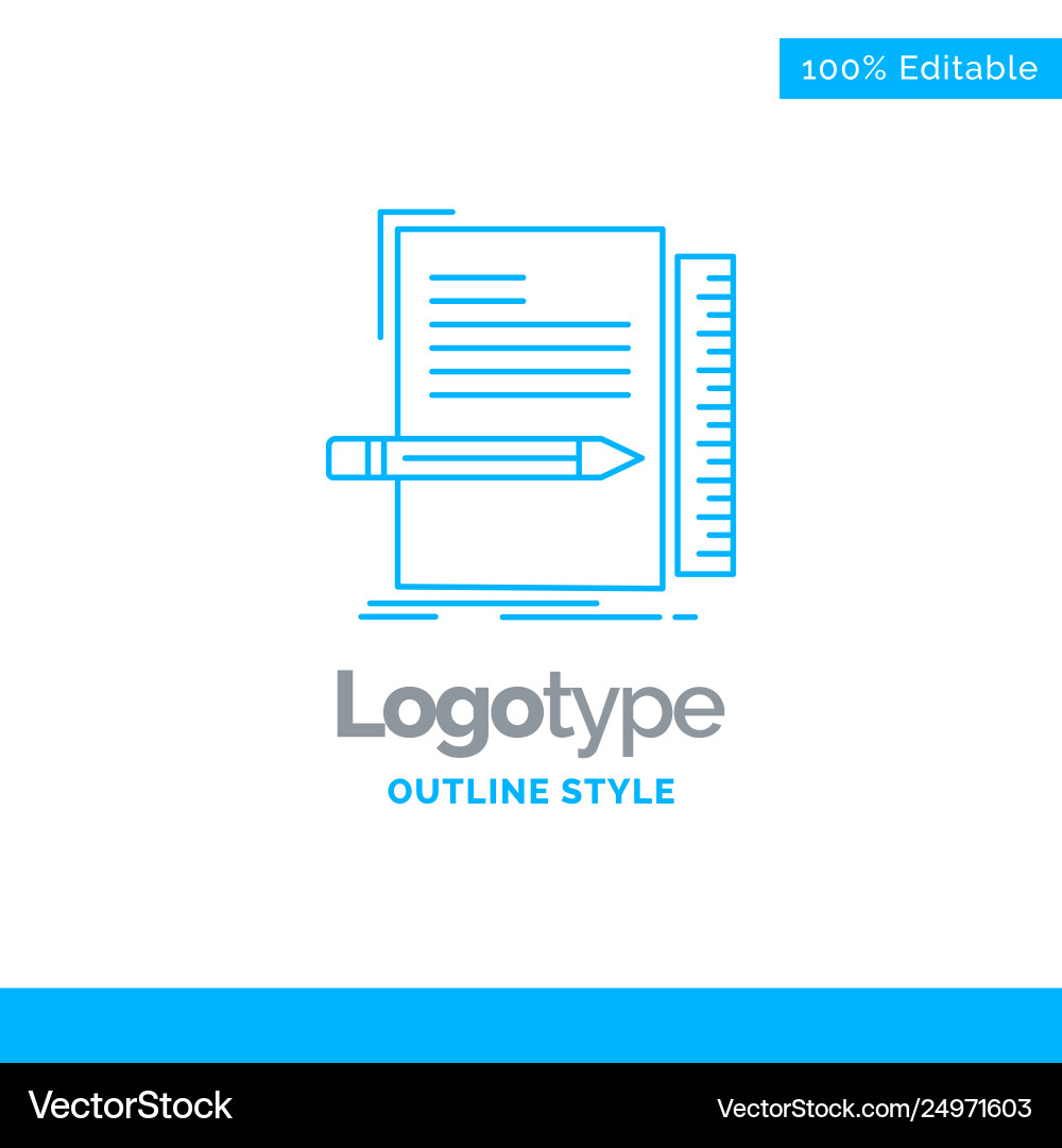 Blue Code Logo - Programming & Script Vector Image