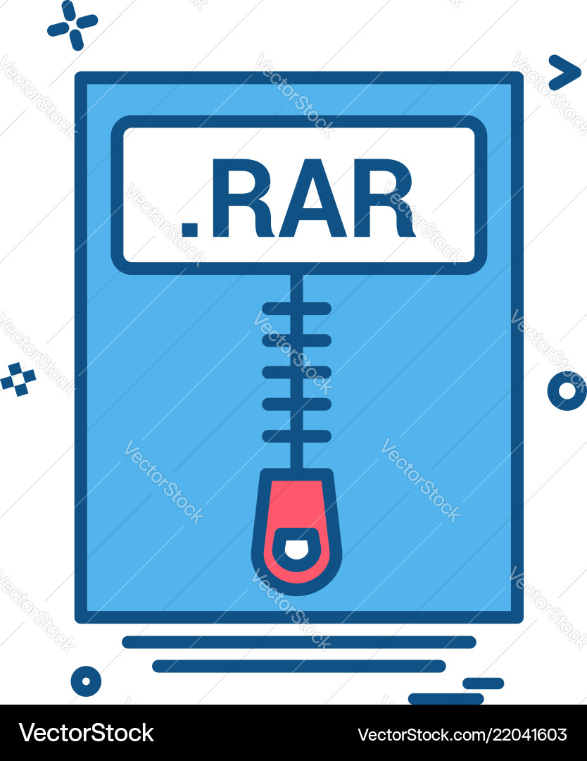 File files rar icon design File files rar icon design Vector Image