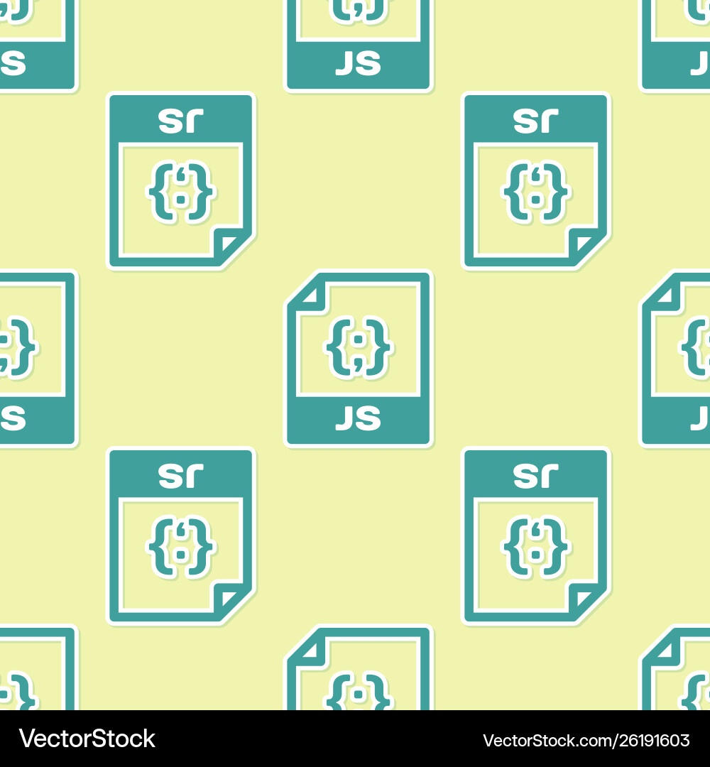 Green js file document icon download button Green js file document icon download button vector image