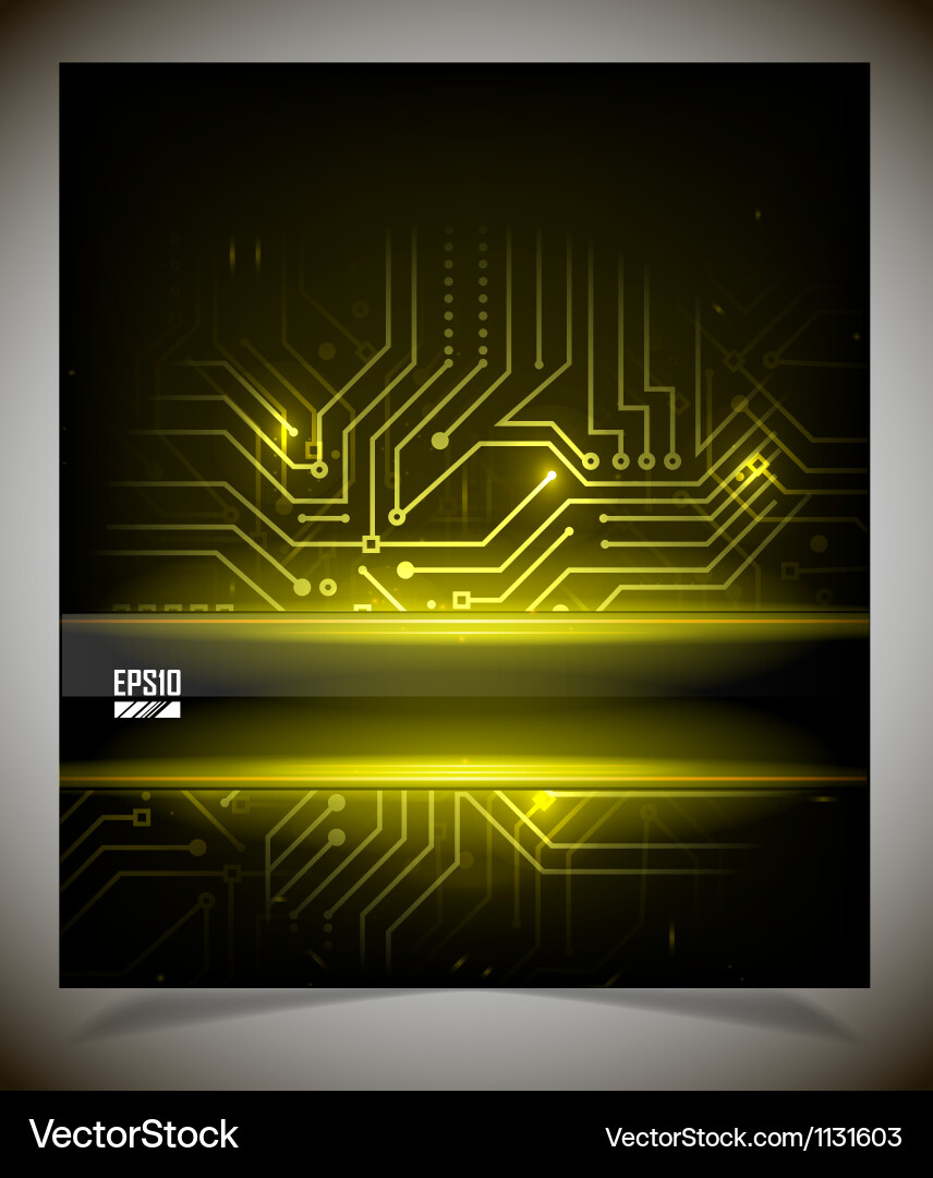 Smooth colorful abstract techno background vector image