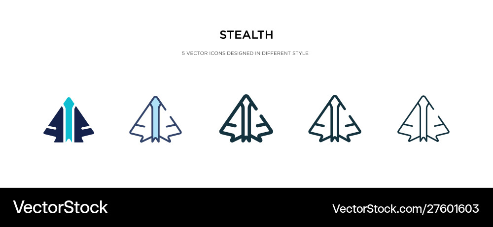 Stealth Icon Styles vector image