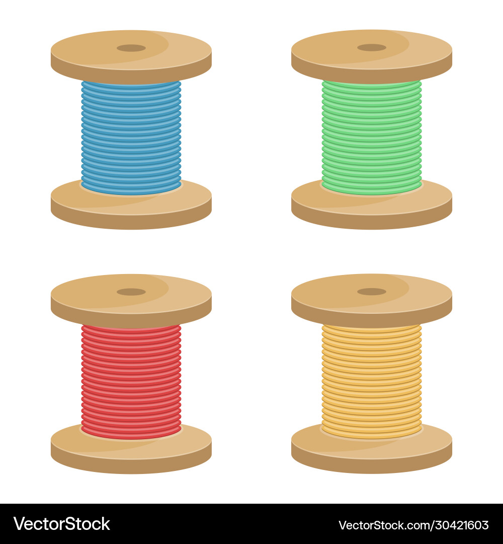Thread spool Thread spool vector image