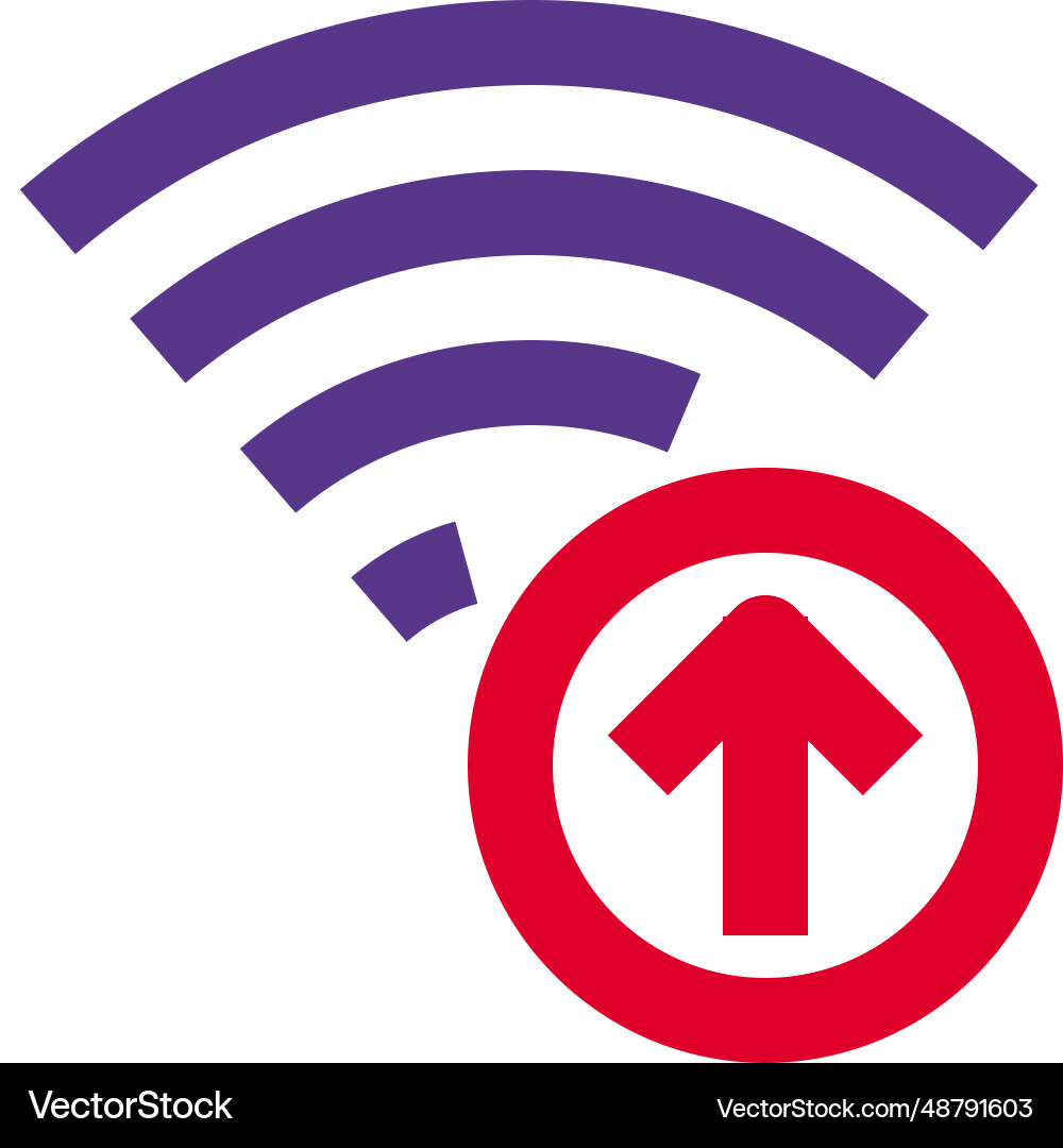 Uploading data faster with high speed internet Vector Image