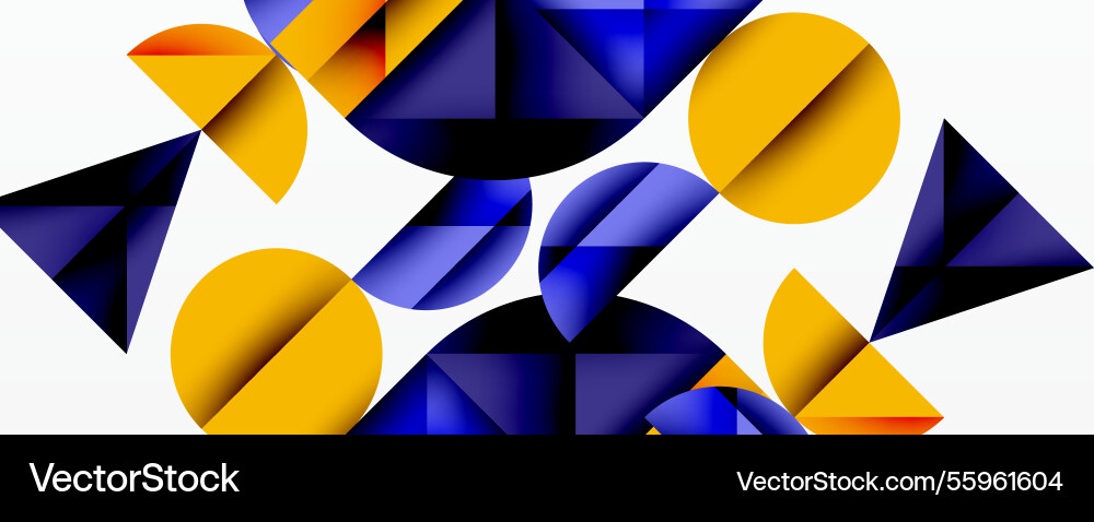 Abstract geometric background with layered Vector Image